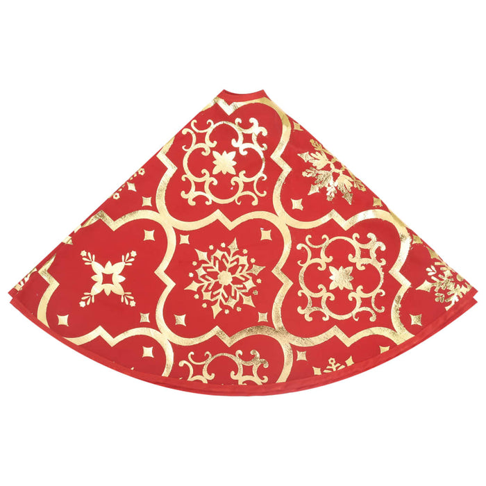 Fustă de brad de Crăciun de lux cu șosetă roșie, material textil, 122 cm WALTI