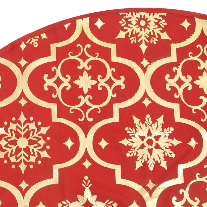 Fustă de brad de Crăciun de lux cu șosetă roșie, material textil, 122 cm WALTI