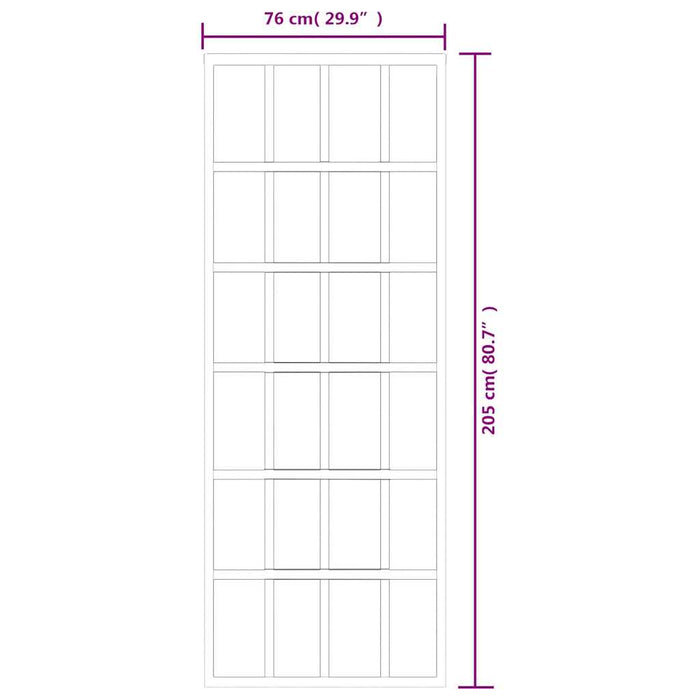 Ușă glisantă, negru, 76x205 cm, sticlă ESG și aluminiu - WALTI WALTI