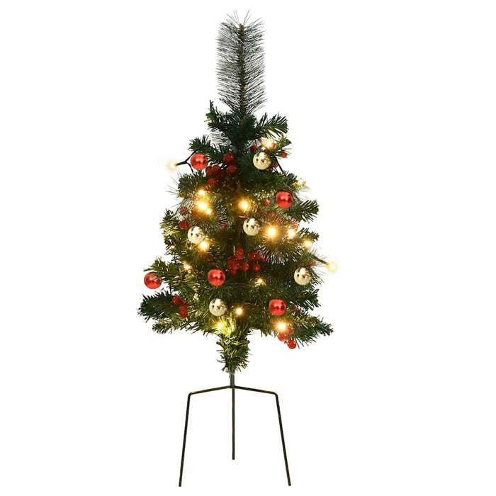 Brazi artificiali Crăciun pre-iluminați de alee 2 buc 76 cm PVC - WALTI WALTI