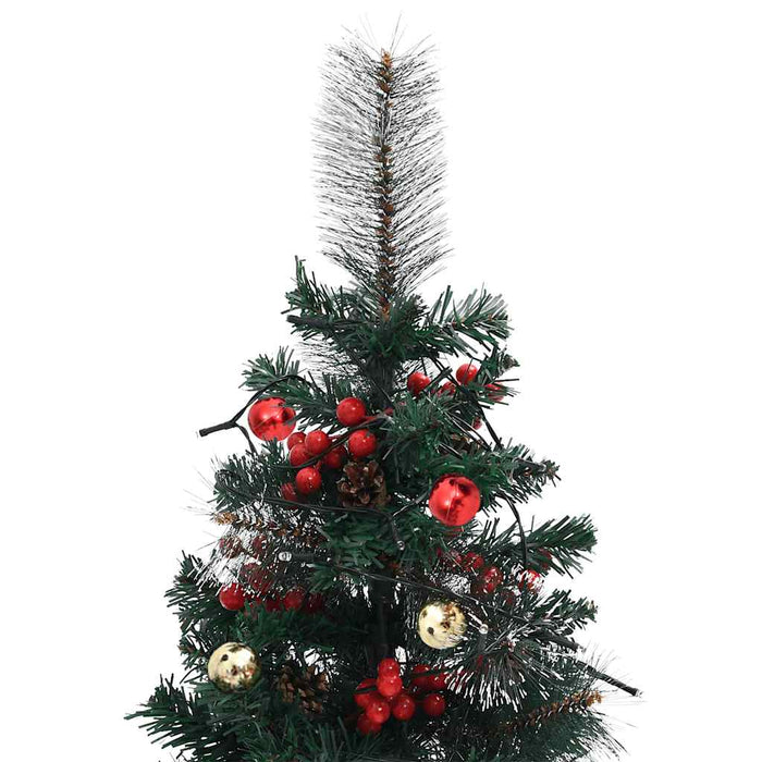 Brazi artificiali Crăciun pre-iluminați de alee 2 buc 76 cm PVC - WALTI WALTI