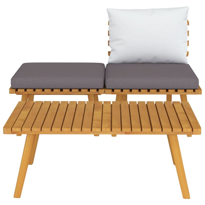 Set mobilier de grădină cu perne, 3 piese, lemn masiv acacia - WALTI WALTI