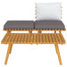 Set mobilier de grădină cu perne, 3 piese, lemn masiv acacia - WALTI WALTI