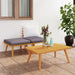 Set mobilier de grădină cu perne, 3 piese, lemn masiv acacia - WALTI WALTI