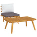 Set mobilier de grădină cu perne, 2 piese, lemn masiv de acacia - WALTI WALTI