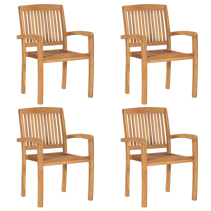 Set mobilier de grădină, 5 piese, din lemn masiv de tec - WALTI WALTI