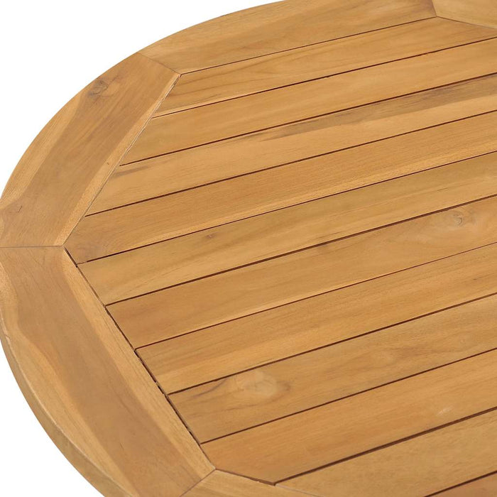 Set mobilier de grădină, 5 piese, din lemn masiv de tec - WALTI WALTI