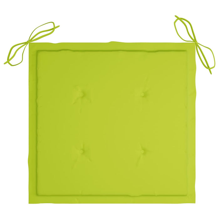 Scaune grădină stivuibile cu perne, 6 buc., lemn masiv de tec - WALTI WALTI