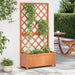 Jardinieră cu spalier, maro, 70x30x135 cm, lemn masiv brad - WALTI WALTI
