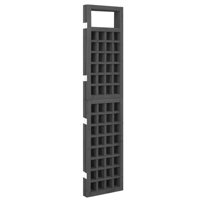 Separator cameră cu 4 panouri negru 161x180 cm nuiele lemn brad - WALTI WALTI