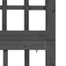 Separator cameră cu 4 panouri negru 161x180 cm nuiele lemn brad - WALTI WALTI