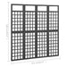 Separator cameră cu 4 panouri negru 161x180 cm nuiele lemn brad - WALTI WALTI