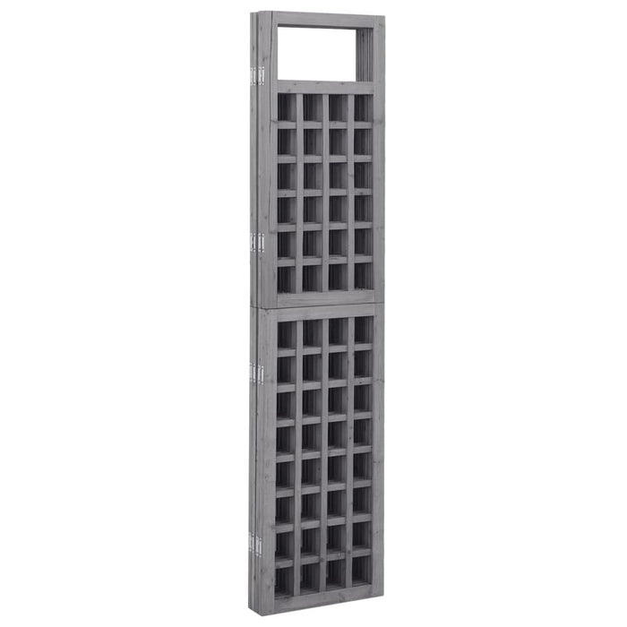 Separator cameră cu 3 panouri, gri, 121x180 cm nuiele lemn brad - WALTI WALTI