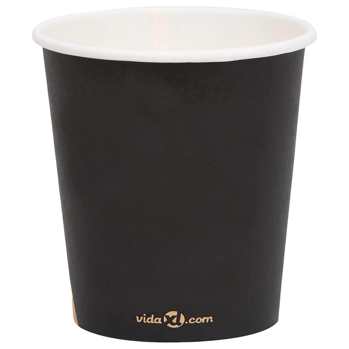 Pahare de cafea de hârtie, 1000 buc., negru, 200 ml WALTI