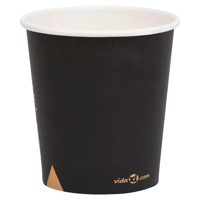 Pahare de cafea de hârtie, 1000 buc., negru, 200 ml WALTI