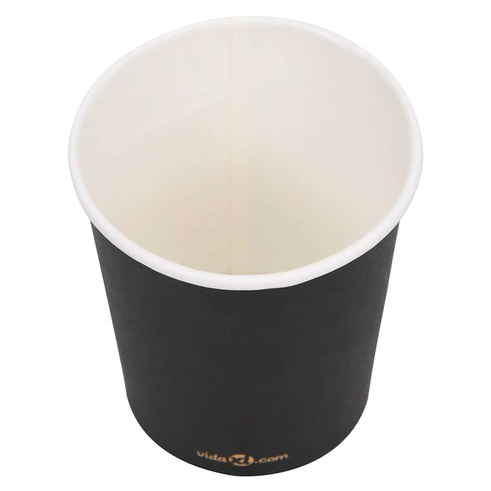 Pahare de cafea de hârtie, 1000 buc., negru, 200 ml WALTI
