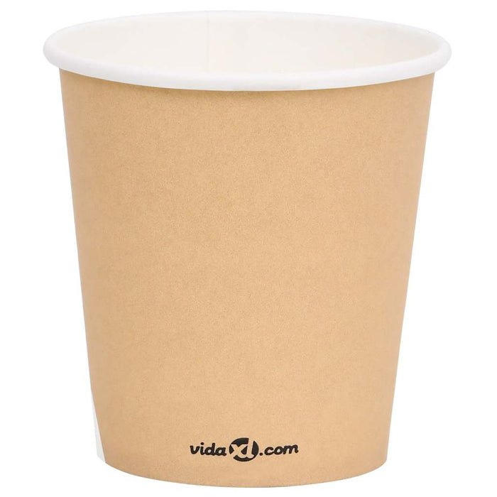 Pahare de cafea de hârtie, 100 buc., maro, 200 ml WALTI
