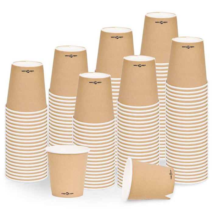 Pahare de cafea de hârtie, 250 buc., maro, 200 ml WALTI