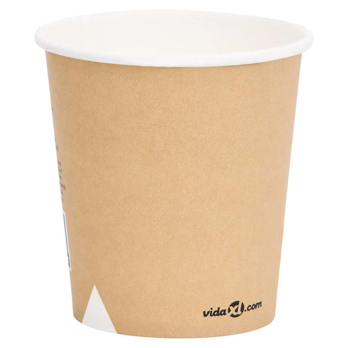 Pahare de cafea de hârtie, 250 buc., maro, 200 ml WALTI