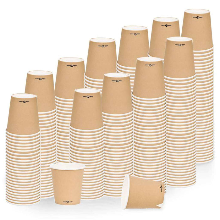 Pahare de cafea de hârtie, 1000 buc., maro, 200 ml WALTI