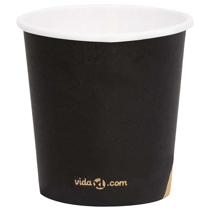 Pahare de cafea de hârtie, 250 buc., negru, 120 ml WALTI