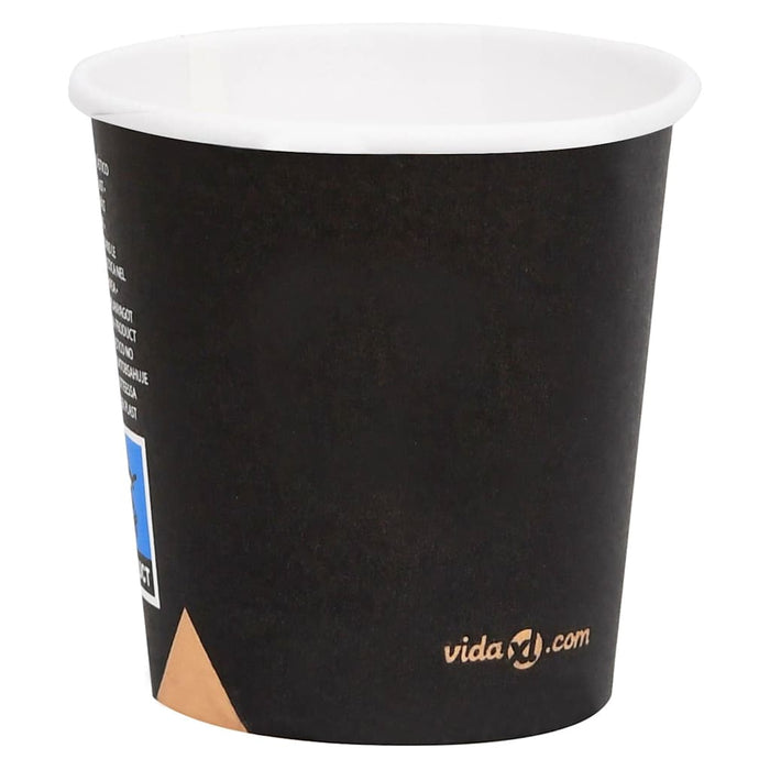 Pahare de cafea de hârtie, 250 buc., negru, 120 ml WALTI