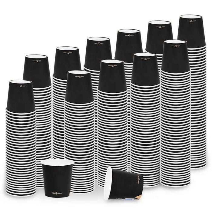 Pahare de cafea de hârtie, 1000 buc., negru, 120 ml WALTI