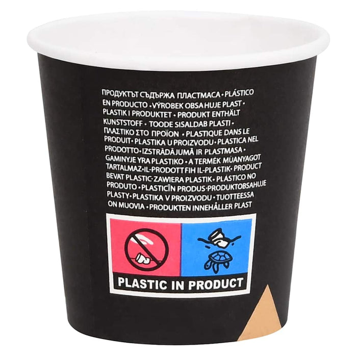 Pahare de cafea de hârtie, 1000 buc., negru, 120 ml WALTI
