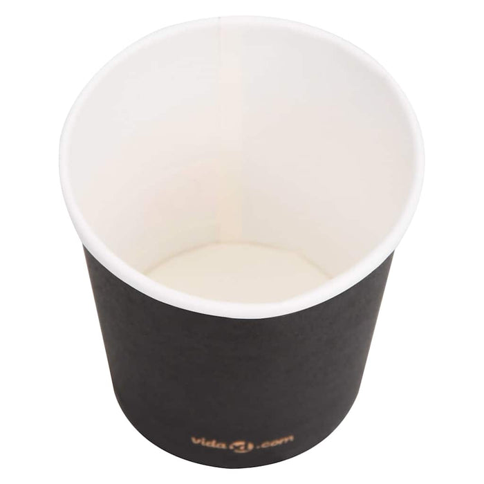 Pahare de cafea de hârtie, 1000 buc., negru, 120 ml WALTI