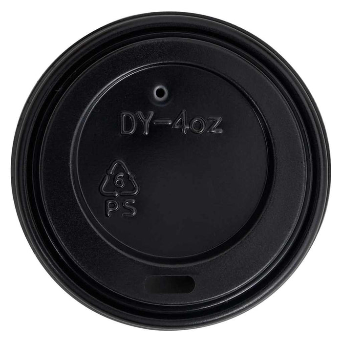 Pahare de cafea de hârtie cu capace, 1000 buc., negru, 120 ml WALTI