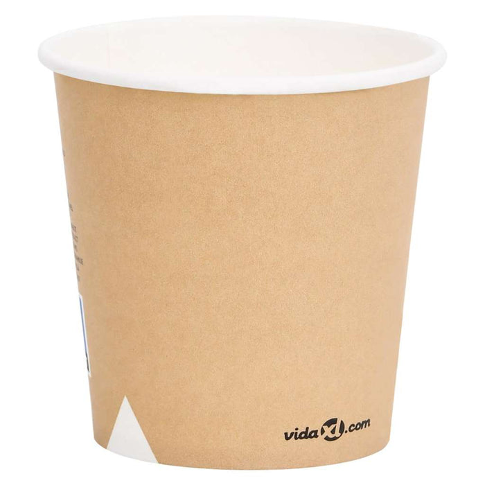 Pahare de cafea de hârtie, 1000 buc., maro, 120 ml WALTI