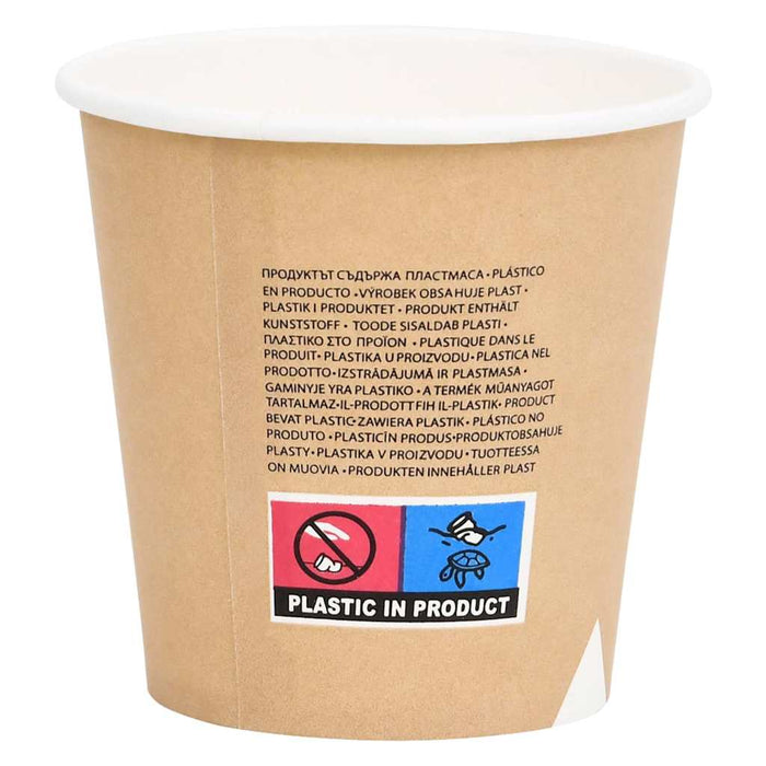 Pahare de cafea de hârtie, 1000 buc., maro, 120 ml WALTI