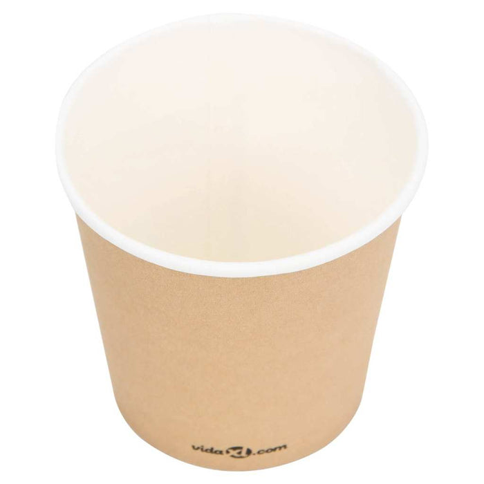 Pahare de cafea de hârtie, 1000 buc., maro, 120 ml WALTI