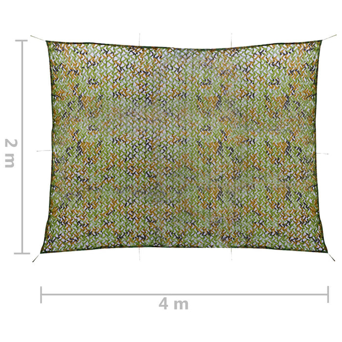 Plasă de camuflaj cu geantă de depozitare, verde, 2x4 m - WALTI WALTI