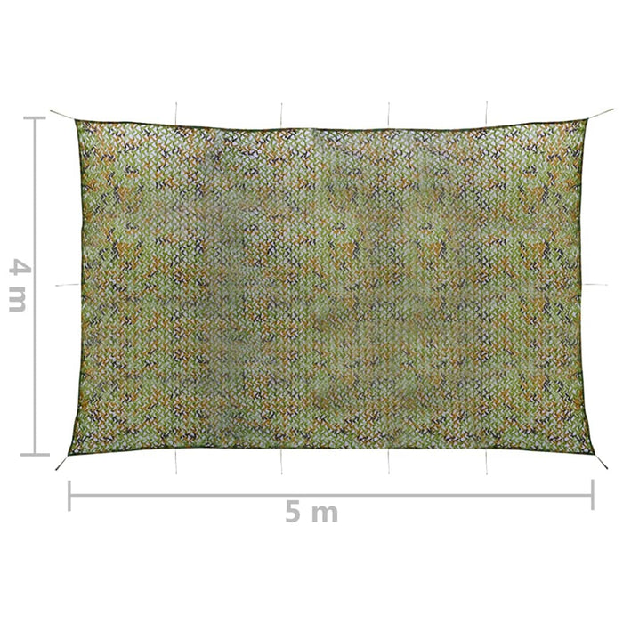 Plasă de camuflaj cu geantă de depozitare, verde, 4x5 m - WALTI WALTI
