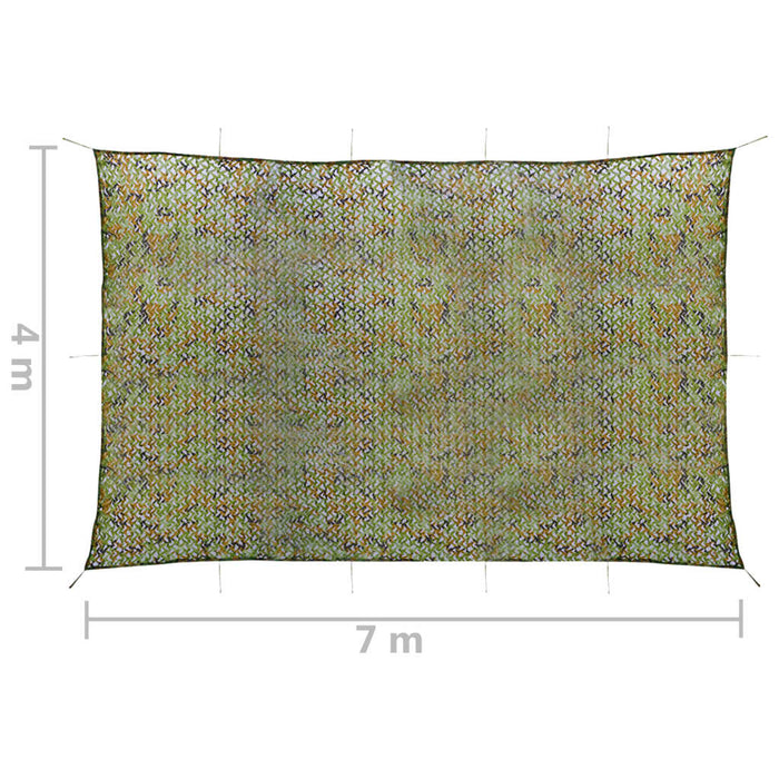 Plasă de camuflaj cu geantă de depozitare, verde, 4x7 m - WALTI WALTI
