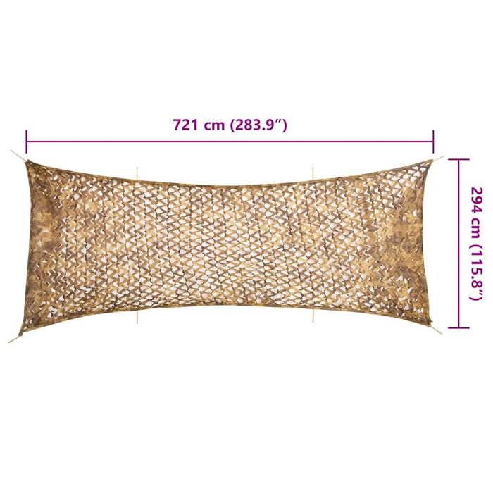 Plasă de camuflaj cu geantă de depozitare, bej, 3x7 m WALTI