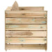 Set mobilier grădină, 2 piese, cu perne, verde, lemn impregnat - WALTI WALTI