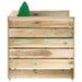 Set mobilier grădină cu perne, 2 piese, lemn tratat verde - WALTI WALTI
