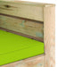 Set mobilier de grădină cu perne, 2 piese, lemn verde tratat - WALTI WALTI