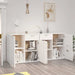 Servantă, alb, 160x36x75 cm, lemn prelucrat - WALTI WALTI