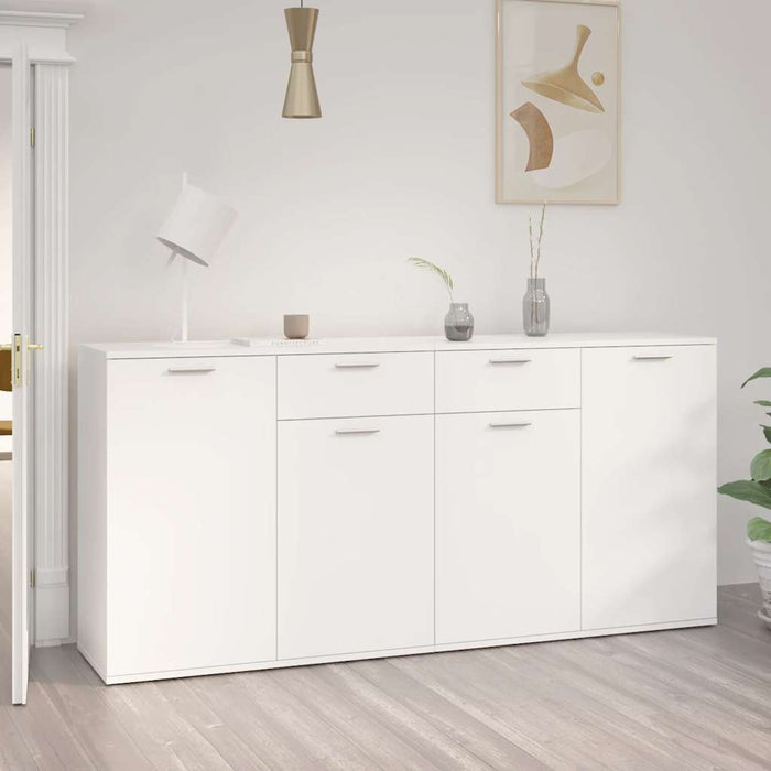 Servantă, alb, 160x36x75 cm, lemn prelucrat - WALTI WALTI