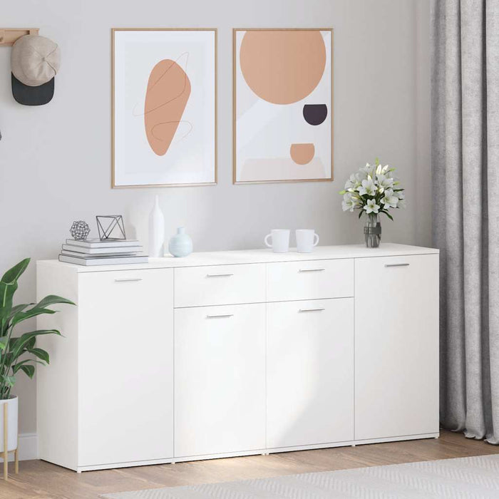 Servantă, alb, 160x36x75 cm, lemn prelucrat - WALTI WALTI