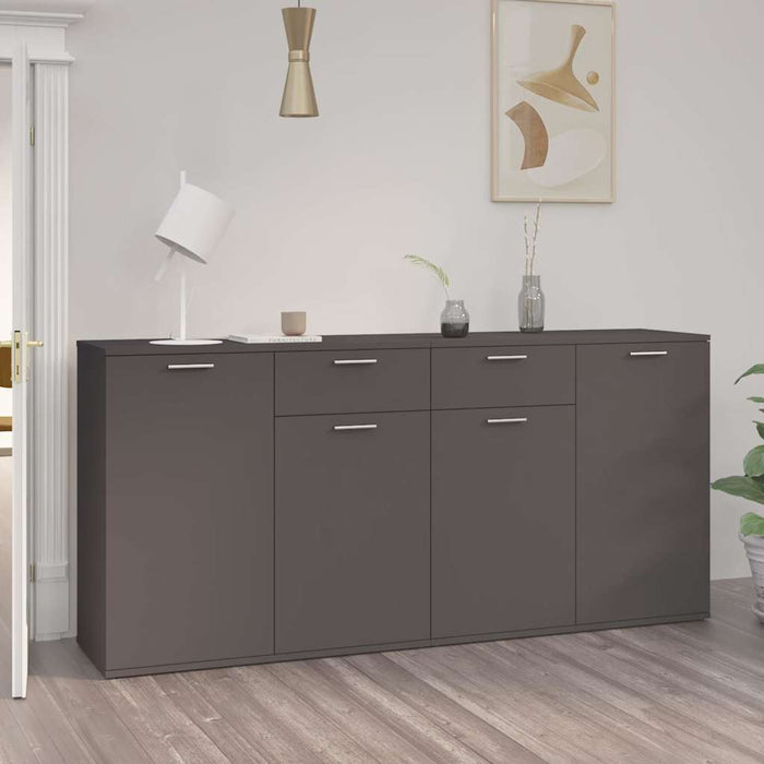 Servantă, gri, 160x36x75 cm, lemn prelucrat WALTI