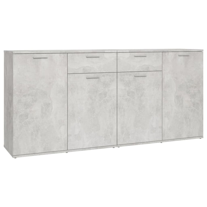Servantă, gri beton, 160x36x75 cm, lemn prelucrat - WALTI WALTI