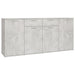 Servantă, gri beton, 160x36x75 cm, lemn prelucrat - WALTI WALTI