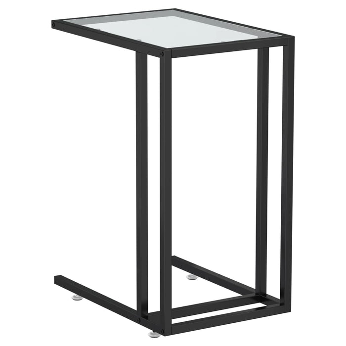 Masă laterală de calculator, transparent, 50x35x65 cm, sticlă - WALTI WALTI