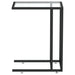 Masă laterală de calculator, transparent, 50x35x65 cm, sticlă - WALTI WALTI