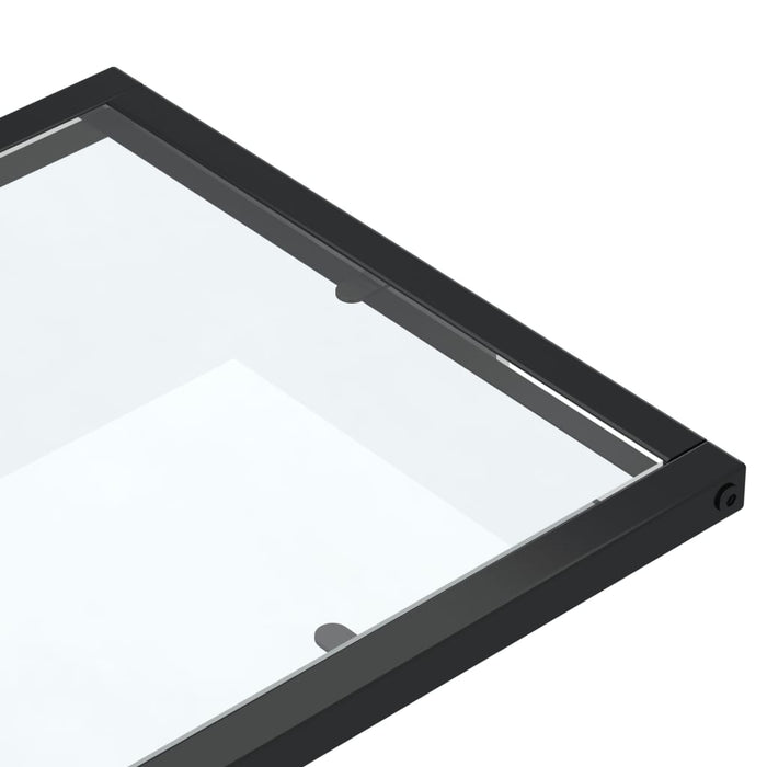 Masă laterală de calculator, transparent, 50x35x65 cm, sticlă - WALTI WALTI