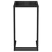 Masă laterală de calculator negru 50x35x65 cm sticlă securizată - WALTI WALTI